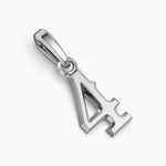NUMBER FOUR AMULET Sterling Silver, 18.6mm