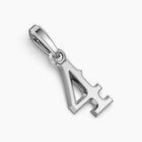 NUMBER FOUR AMULET Sterling Silver, 18.6mm