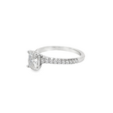 Classic Cushion Cut Engagement Ring by Henri Daussi