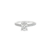 Classic Cushion Cut Engagement Ring by Henri Daussi
