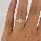 Classic Cushion Cut Engagement Ring by Henri Daussi
