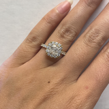 Classic Cushion Cut Engagement Ring in Yellow Gold by Henri Daussi