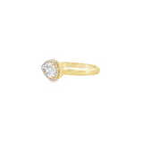 East-West Pear Shape Ring by Rahaminov