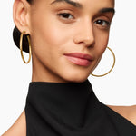 Cablespira® Hoop Earrings in 18K Yellow Gold, 2in