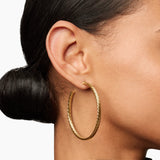 Cablespira® Hoop Earrings in 18K Yellow Gold, 2in