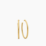 Cablespira® Hoop Earrings in 18K Yellow Gold, 2in