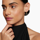 Petite DY Elements® Drop Earrings 18K Yellow Gold with Black Onyx and Diamonds, 22.6mm