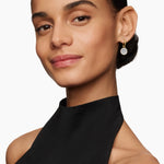 Petite DY Elements® Drop Earrings 18K Yellow Gold with Mother of Pearl and Diamonds, 22.6mm