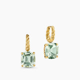 Marbella Drop Earrings 18K Yellow Gold with Prasiolite, 11mm