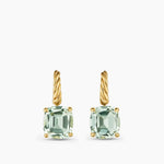 Marbella Drop Earrings 18K Yellow Gold with Prasiolite, 11mm