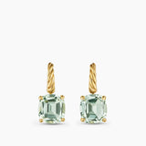 Marbella Drop Earrings 18K Yellow Gold with Prasiolite, 11mm