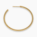 CABLESPIRA® HOOP EARRINGS 18K Yellow Gold, 42.3mm
