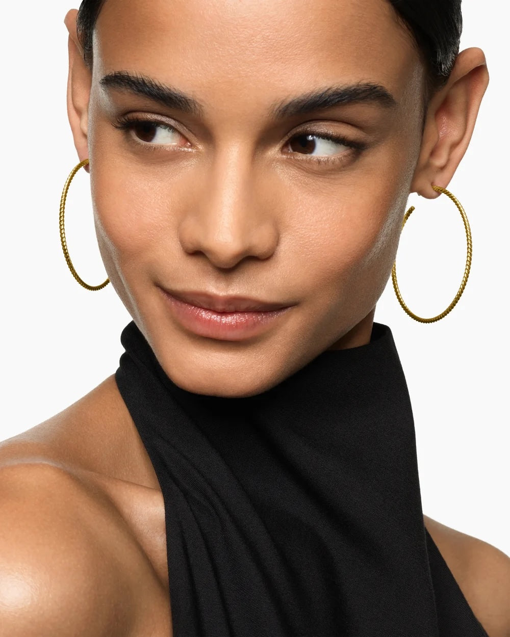 CABLESPIRA® HOOP EARRINGS 18K Yellow Gold, 42.3mm