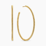 CABLESPIRA® HOOP EARRINGS 18K Yellow Gold, 42.3mm