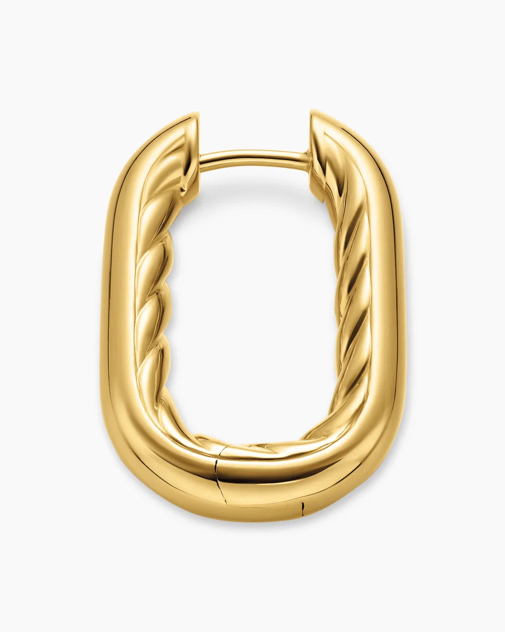DY MADISON® SMOOTH HOOP EARRINGS 18K Yellow Gold, 24.3mm