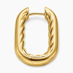 DY MADISON® SMOOTH HOOP EARRINGS 18K Yellow Gold, 24.3mm