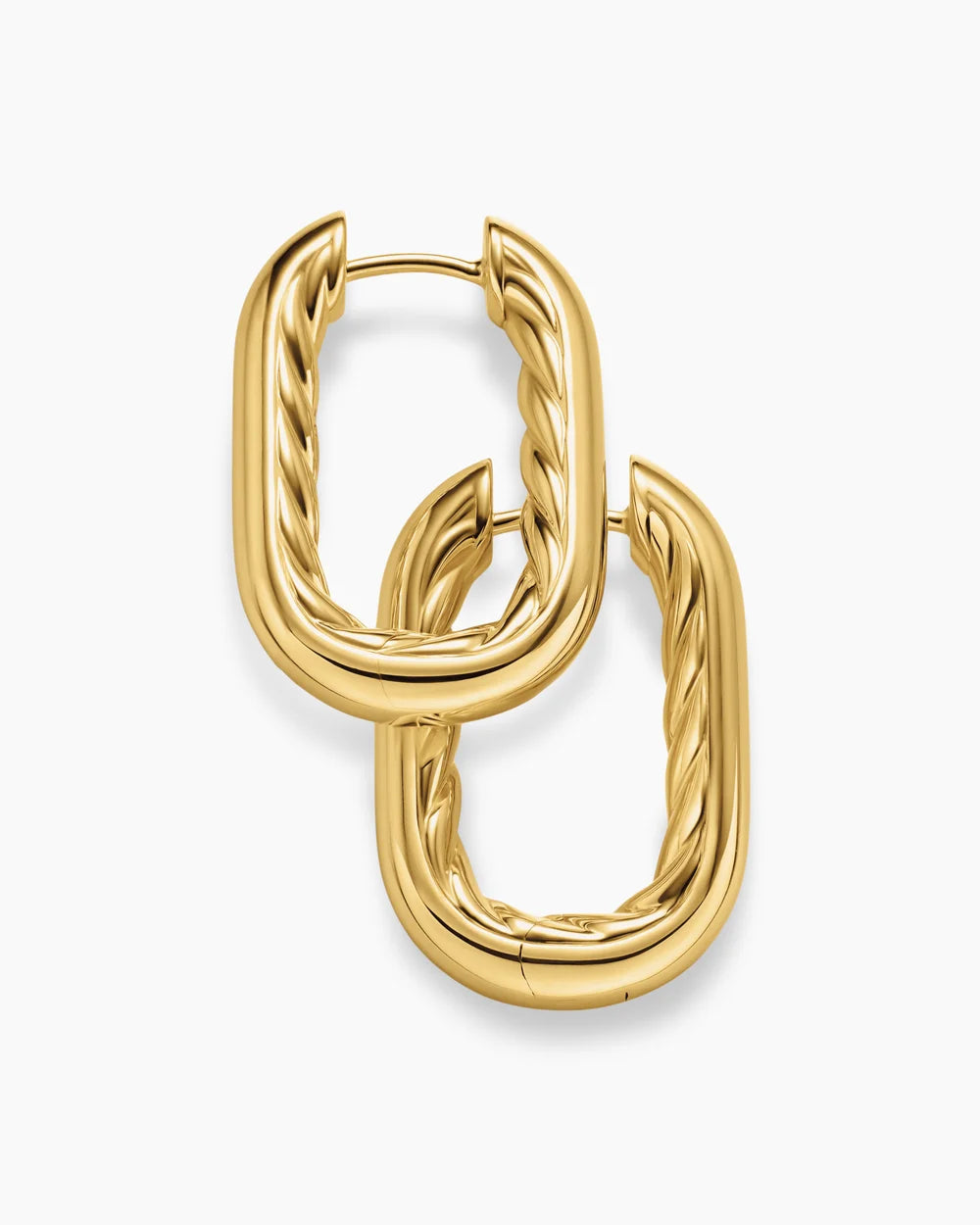DY MADISON® SMOOTH HOOP EARRINGS 18K Yellow Gold, 24.3mm