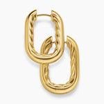 DY MADISON® SMOOTH HOOP EARRINGS 18K Yellow Gold, 24.3mm