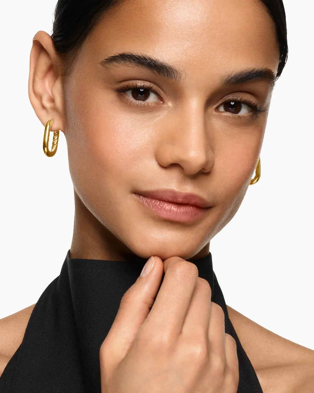 DY MADISON® SMOOTH HOOP EARRINGS 18K Yellow Gold, 24.3mm