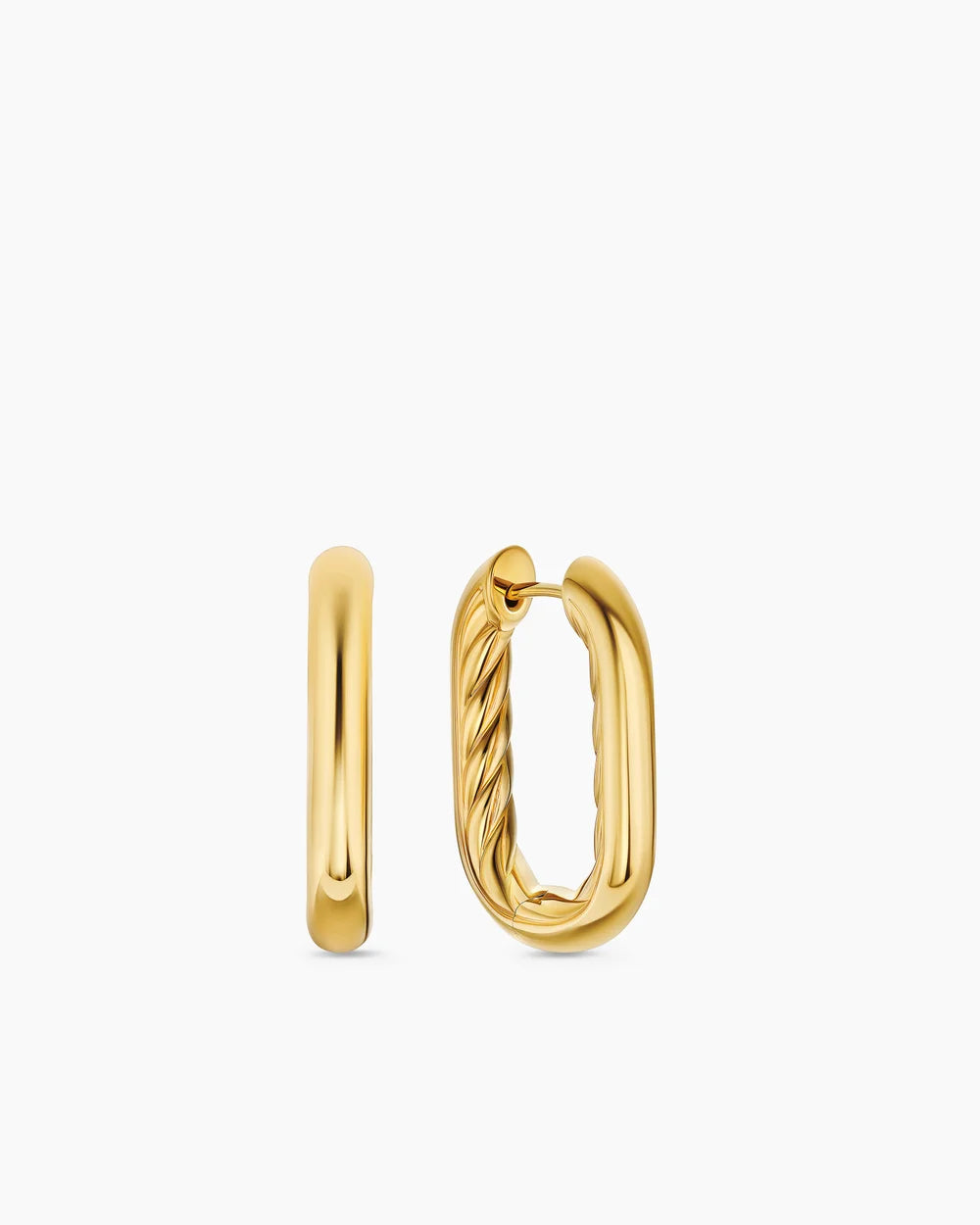 DY MADISON® SMOOTH HOOP EARRINGS 18K Yellow Gold, 24.3mm