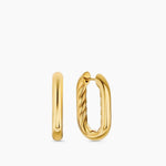 DY MADISON® SMOOTH HOOP EARRINGS 18K Yellow Gold, 24.3mm