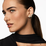 Starburst Full Pavé Climber Earrings 18K Yellow Gold with Diamonds, 26.9mm