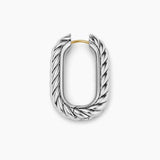 DY MADISON® CABLE HOOP EARRINGS Sterling Silver, 29.3mm