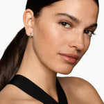 DY MERCER® HUGGIE HOOP EARRINGS Sterling Silver, 12mm