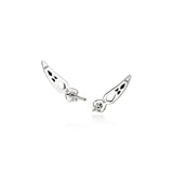 Naga Earrings, Sterling Silver