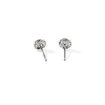 JH Essential Pavé Stud Earring, Sterling Silver, Gemstones, 7MM