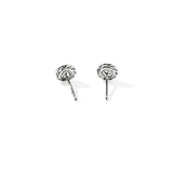 JH Essential Pavé Stud Earring, Sterling Silver, Gemstones, 7MM