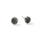 JH Essential Pavé Stud Earring, Sterling Silver, Gemstones, 7MM