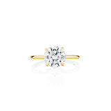 Solitaire Engagement Ring with Under Halo Semi Mount