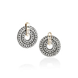 Icon Link Earrings, Gold, Sterling Silver, 22MM