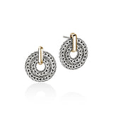Icon Link Earrings, Gold, Sterling Silver, 22MM