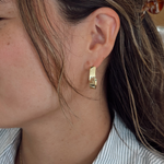 5mm Polished Yellow Gold-Plated Sterling Silver Hoop Earrings