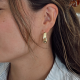 5mm Polished Yellow Gold-Plated Sterling Silver Hoop Earrings