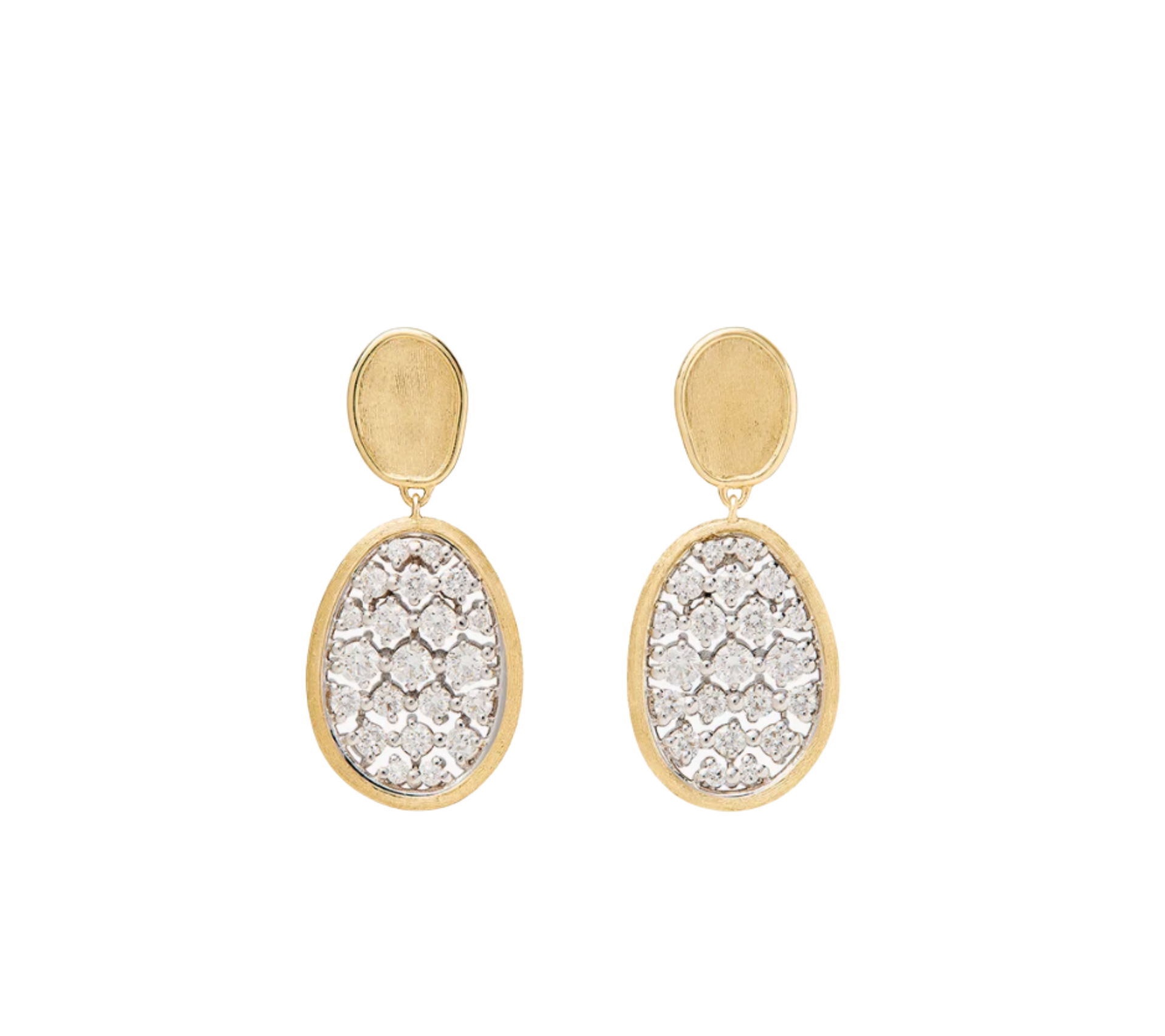 Lunaria Diamond Pavé Drop Earrings