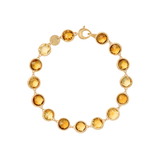 Jaipur Color 18K Yellow Gold Citrine Bracelet, 7"
