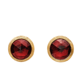 Jaipur Color  18K Yellow Gold Amethyst Stud Earrings, 0.37"