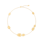 18K Yellow Gold Petal Necklace, 16.5"-18"