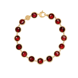 Jaipur Color 18K Yellow Gold Amethyst Bracelet, 7"