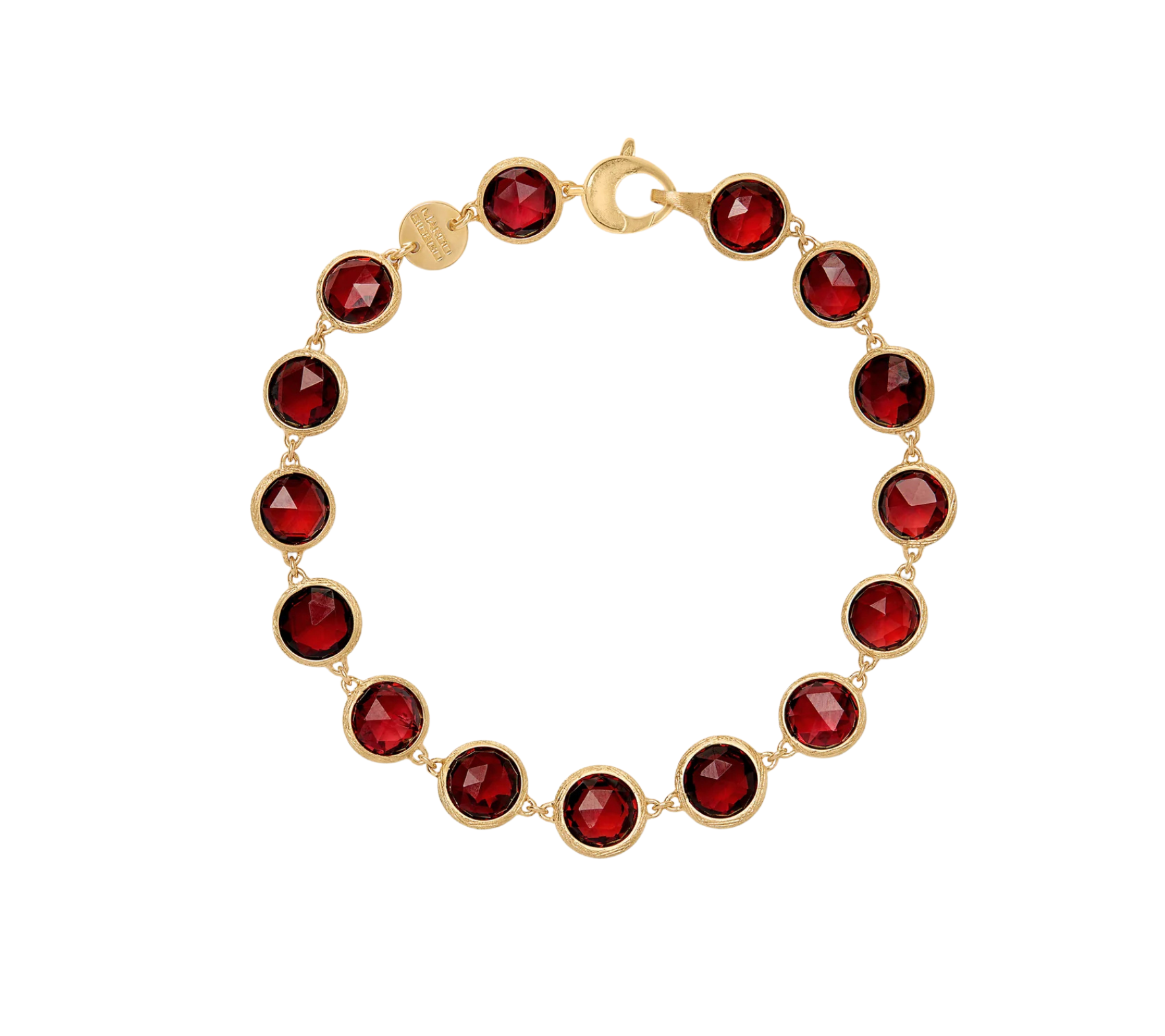 Jaipur Color 18K Yellow Gold Amethyst Bracelet, 7"