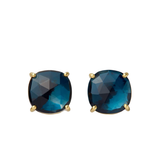 Jaipur Color London Blue Topaz Stud Earrings