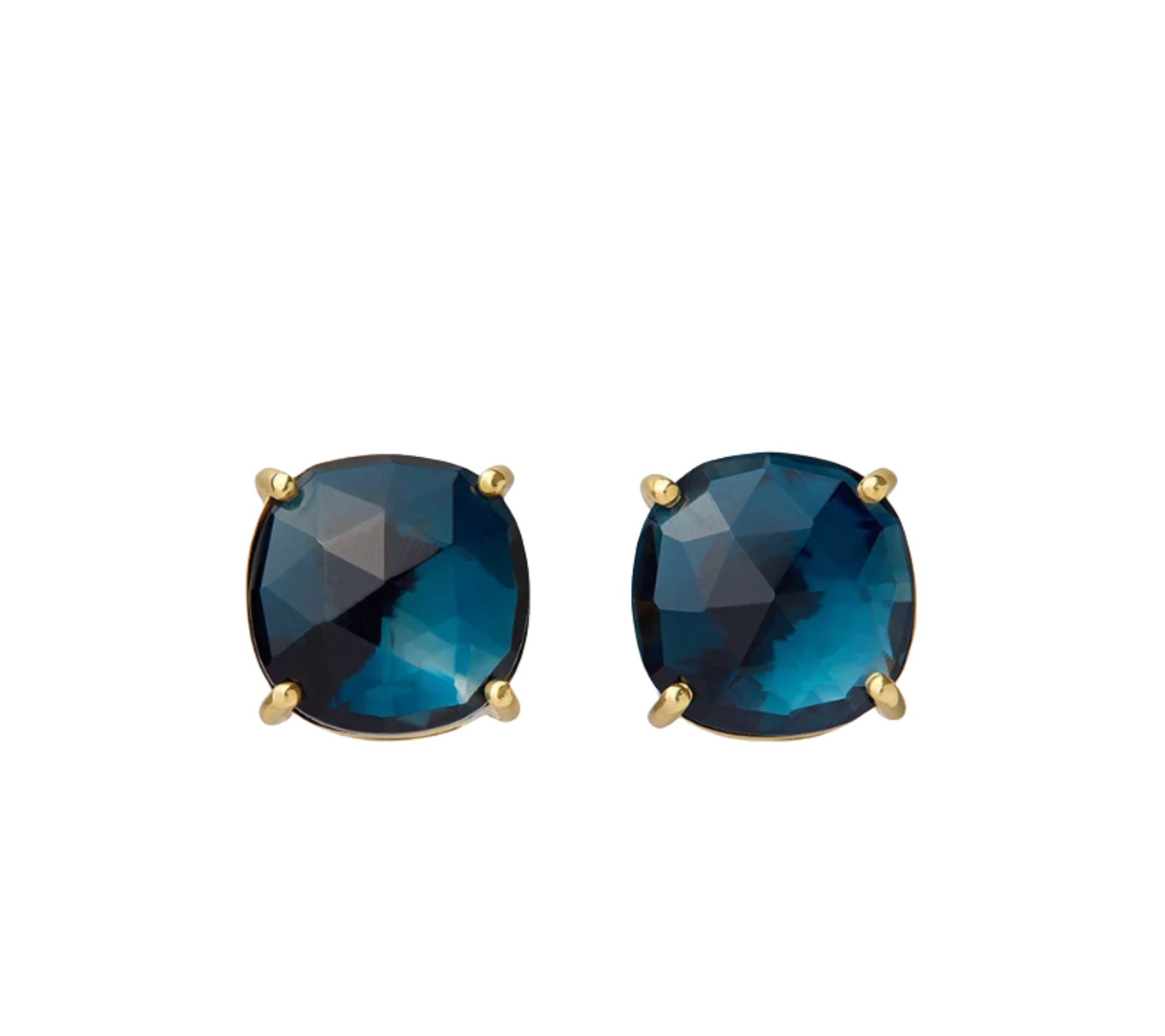 Jaipur Color London Blue Topaz Stud Earrings