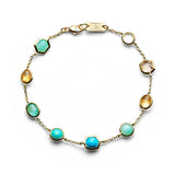Confetti Bracelet 18k gold in Fronda