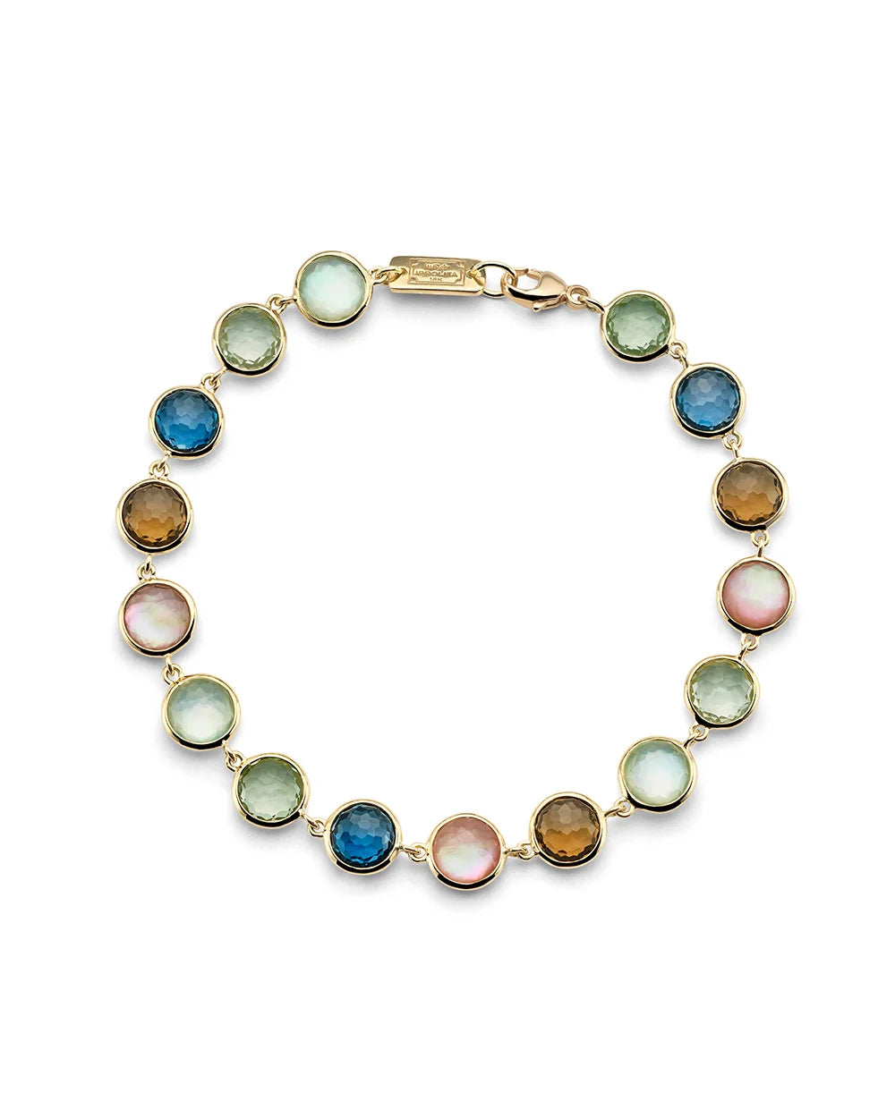 Flexible Bracelet 18k gold in Salvia