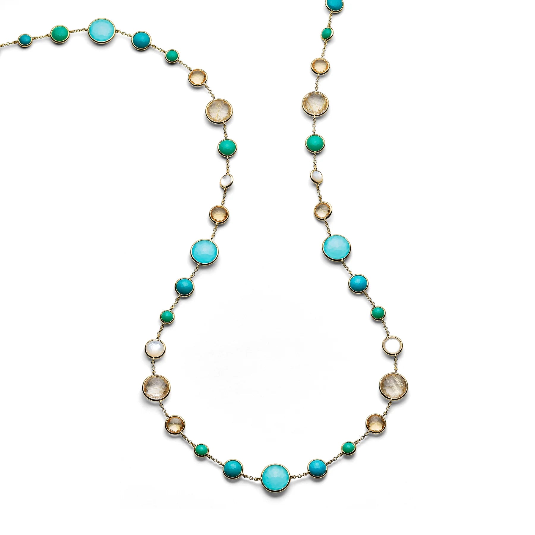 Lollitini Short Necklace 18k gold in Fronda