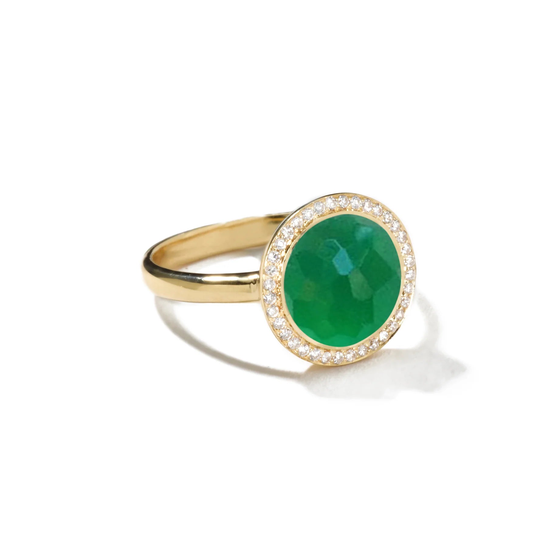 Mini Lollipop Ring 18k gold With Diamonds