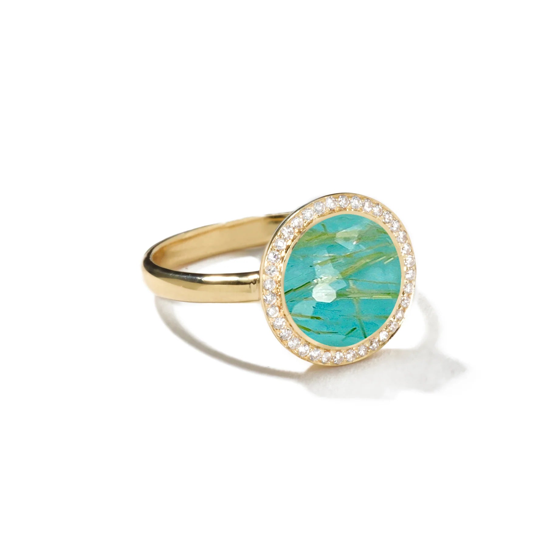 Mini Lollipop Ring 18k gold With Diamonds